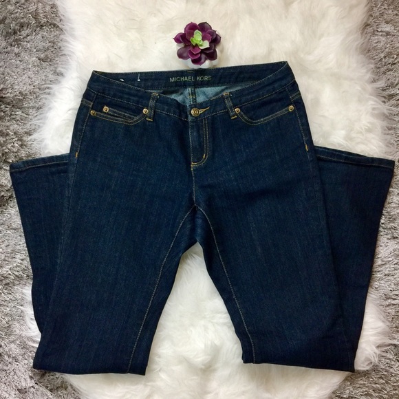 Michael Kors Denim - Michael Kors | Dark Blue Denim Boot Cut Jeans